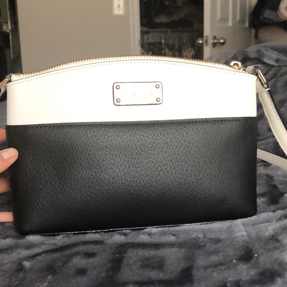 Kate Spade Black and White Colorblock Crossbody